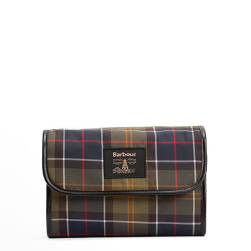 Barbour Tartan Hanging Washbag Classic/Beacon