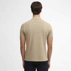 Barbour Tartan Pique Polo Shirt Washed Stone / Dress