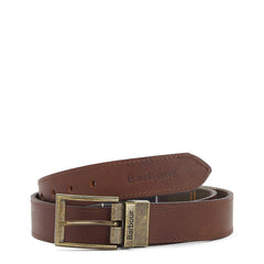 Barbour Tartan Reversible Leather Belt Classic Tartan - Parasol Store