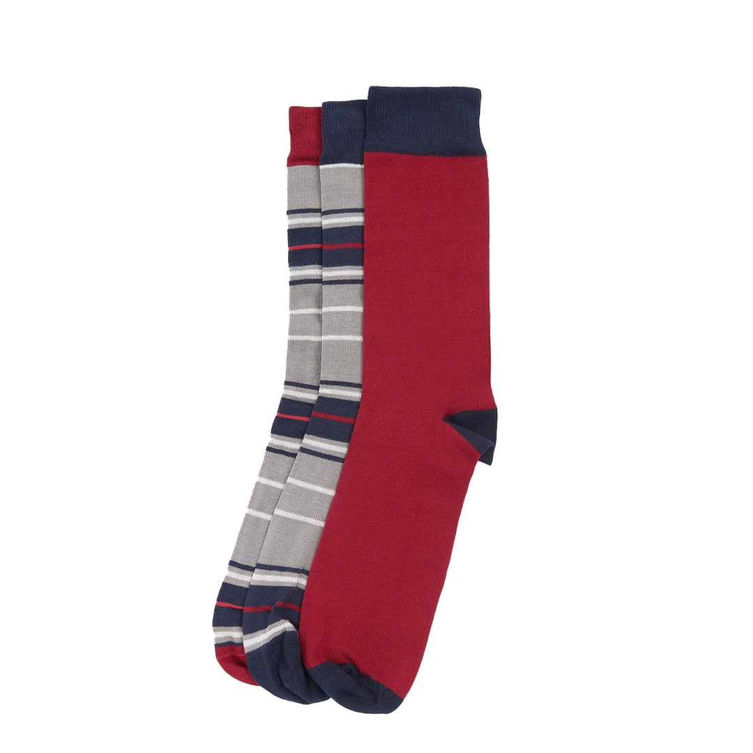Barbour Tartan Socks Gift Box Blue Granite - Parasol Store