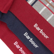 Barbour Tartan Socks Gift Box Blue Granite - Parasol Store