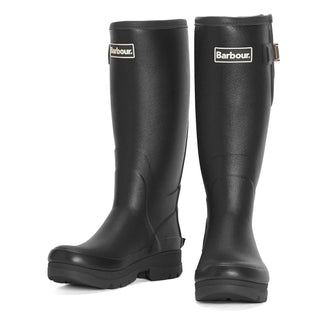 Barbour Tempest Tall Wellingtons Black - Parasol Store
