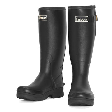 Barbour Tempest Tall Wellingtons Black - Parasol Store