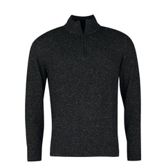 Barbour Tisbury Half Zip Sweater Black - Parasol Store