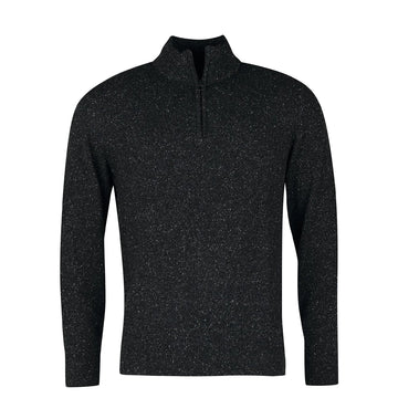 Barbour Tisbury Half Zip Sweater Black