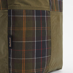 Barbour Transport Patchwork Tote Bag Dusky Green - Parasol Store