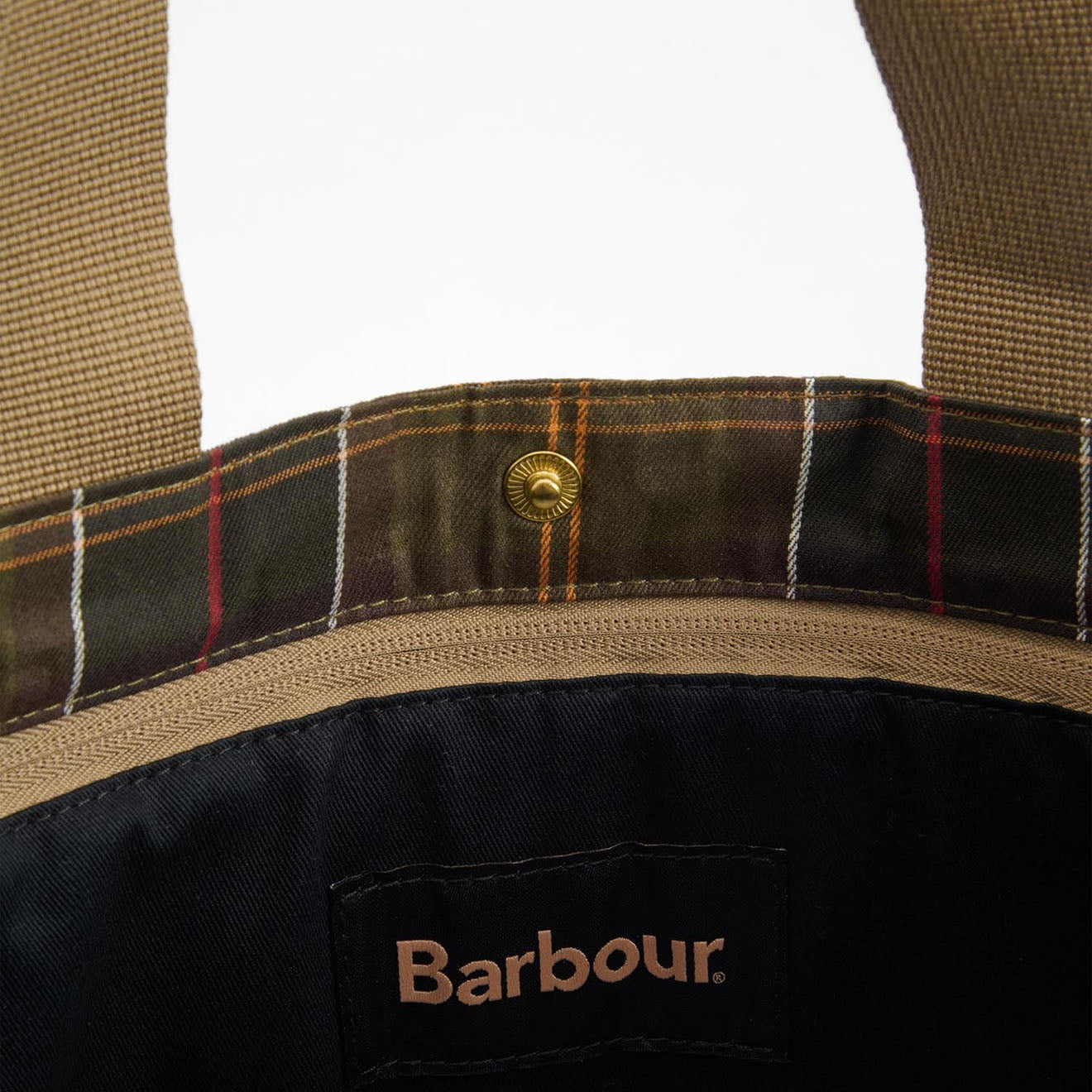 Barbour Transport Patchwork Tote Bag Dusky Green - Parasol Store
