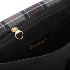 Barbour Transport Riever Crossbody Bag Black/Modern Tartan - Parasol Store