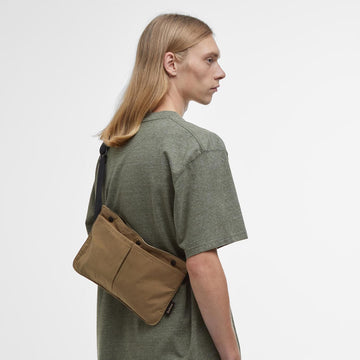 Barbour Transport Sacoche Crossbody Bag Golden Khaki - Parasol Store
