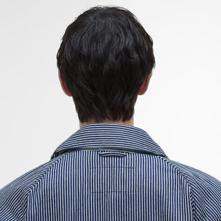 Barbour Transport Stripe Casual Jacket Indigo Stripe - Parasol Store