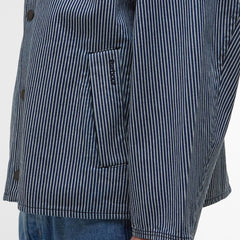 Barbour Transport Stripe Casual Jacket Indigo Stripe - Parasol Store