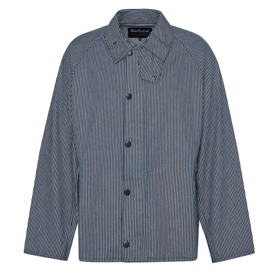 Barbour Transport Stripe Casual Jacket Indigo Stripe - Parasol Store