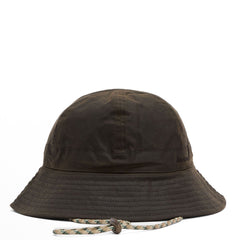 Barbour Transport Waxed Hat Olive - Parasol Store