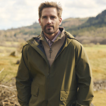 Barbour Trover Waterproof Jacket Fern - Parasol Store