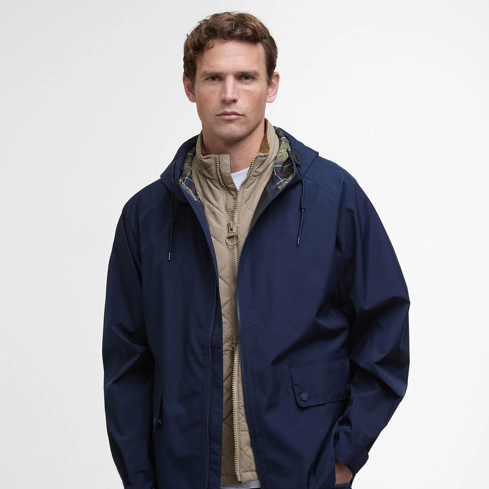 Barbour Trover Waterproof Jacket Navy - Parasol Store