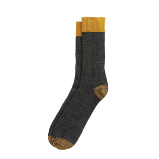Barbour Twisted Contrast Socks Forest Mist Barbour