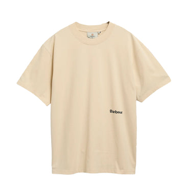 Barbour Ursula Oversized Graphic T-Shirt Fog