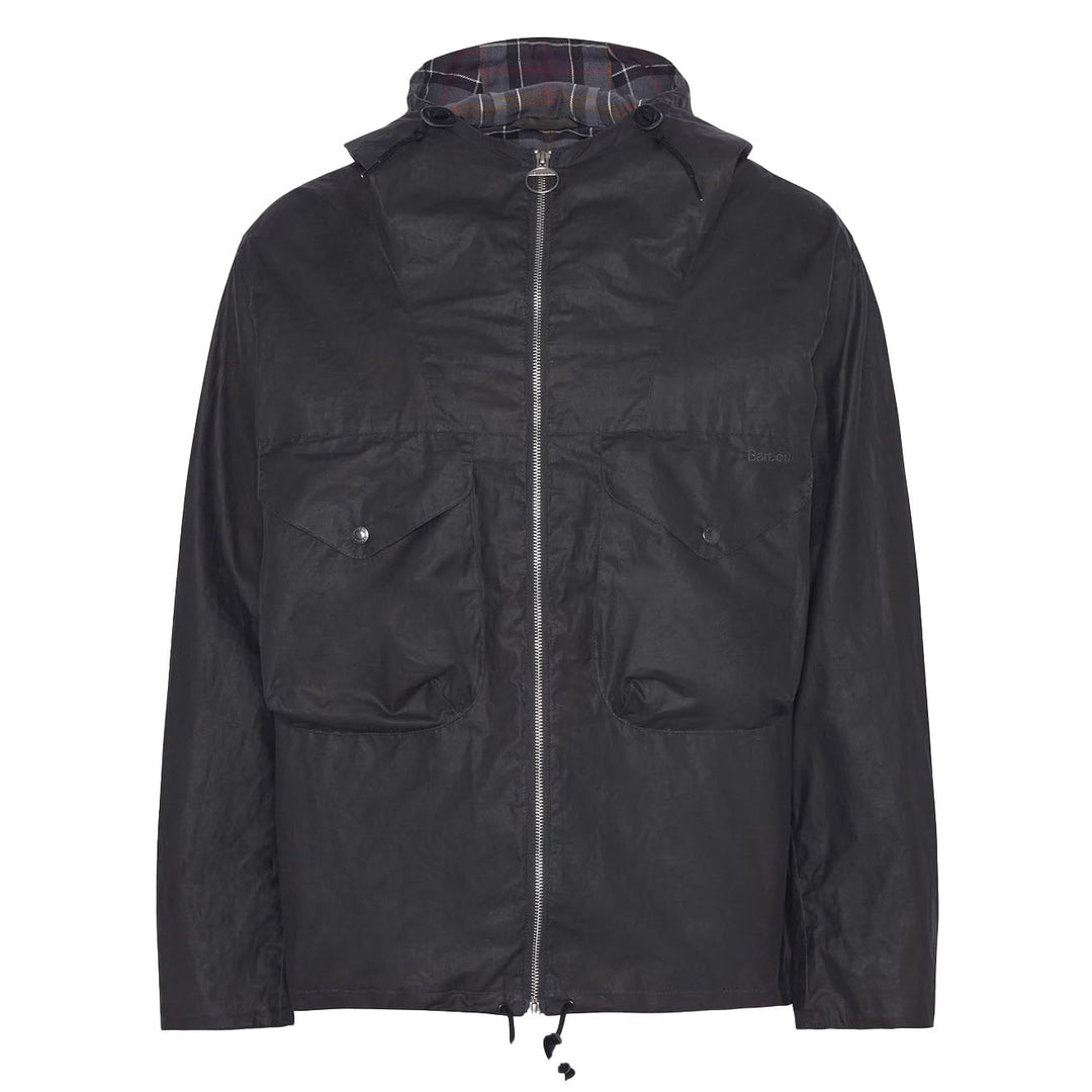 Barbour Utility Sapper Wax Jacket Charcoal - Parasol Store