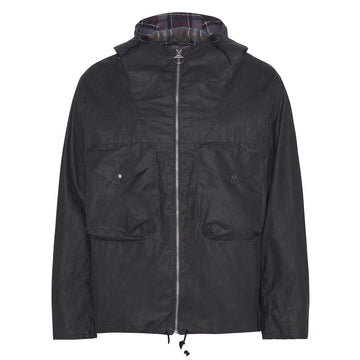 Barbour Utility Sapper Wax Jacket Charcoal - Parasol Store