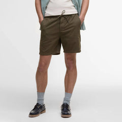 Barbour Washed Oxford Relaxed Short Uniform Green