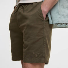 Barbour Washed Oxford Relaxed Short Uniform Green