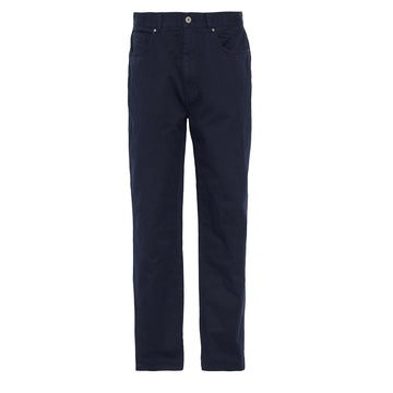 Barbour Washed Stretch Twill Regular Fit Trouser Dark Navy - Parasol Store