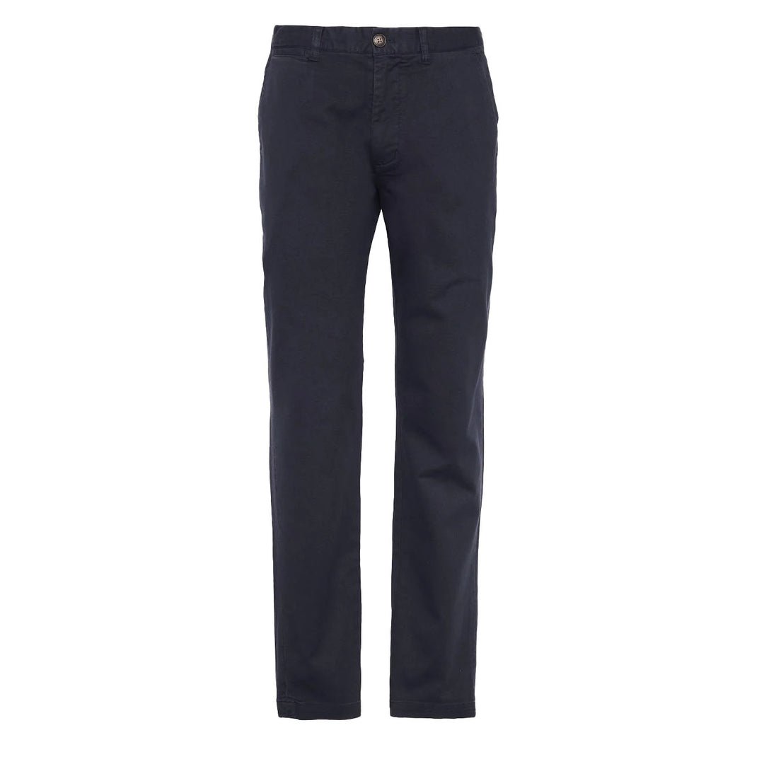 Barbour Washed Stretch Twill Tailored Fit Trouser Dark Navy - Parasol Store