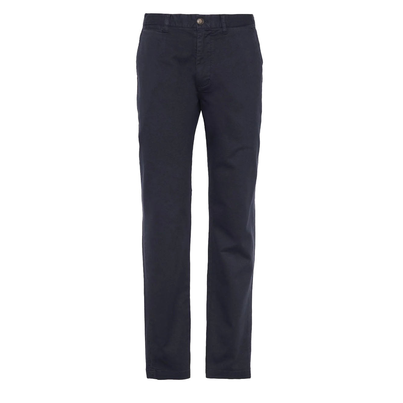 Barbour Washed Stretch Twill Tailored Fit Trouser Dark Navy - Parasol Store