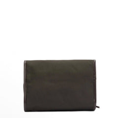 Barbour Waxed Hanging Washbag Olive/Beacon - Parasol Store