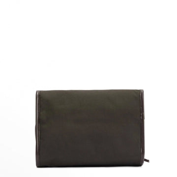 Barbour Waxed Hanging Washbag Olive/Beacon - Parasol Store