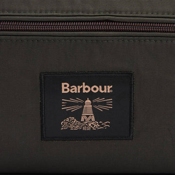 Barbour Waxed Washbag Olive/Beacon - Parasol Store