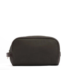 Barbour Waxed Washbag Olive/Beacon - Parasol Store