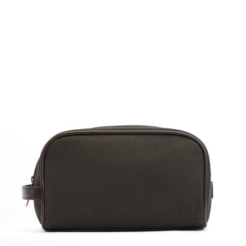 Barbour Waxed Washbag Olive/Beacon - Parasol Store