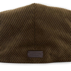 Barbour Westdale Cord Flat Cap Olive - Parasol Store