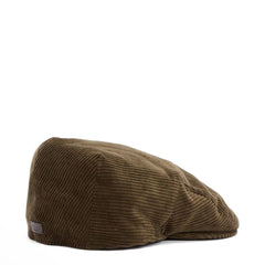 Barbour Westdale Cord Flat Cap Olive - Parasol Store