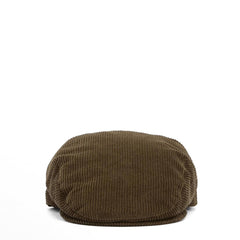 Barbour Westdale Cord Flat Cap Olive - Parasol Store