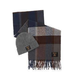 Barbour Westerdale Beanie & Scarf Gift Set Midnight Oak - Parasol Store