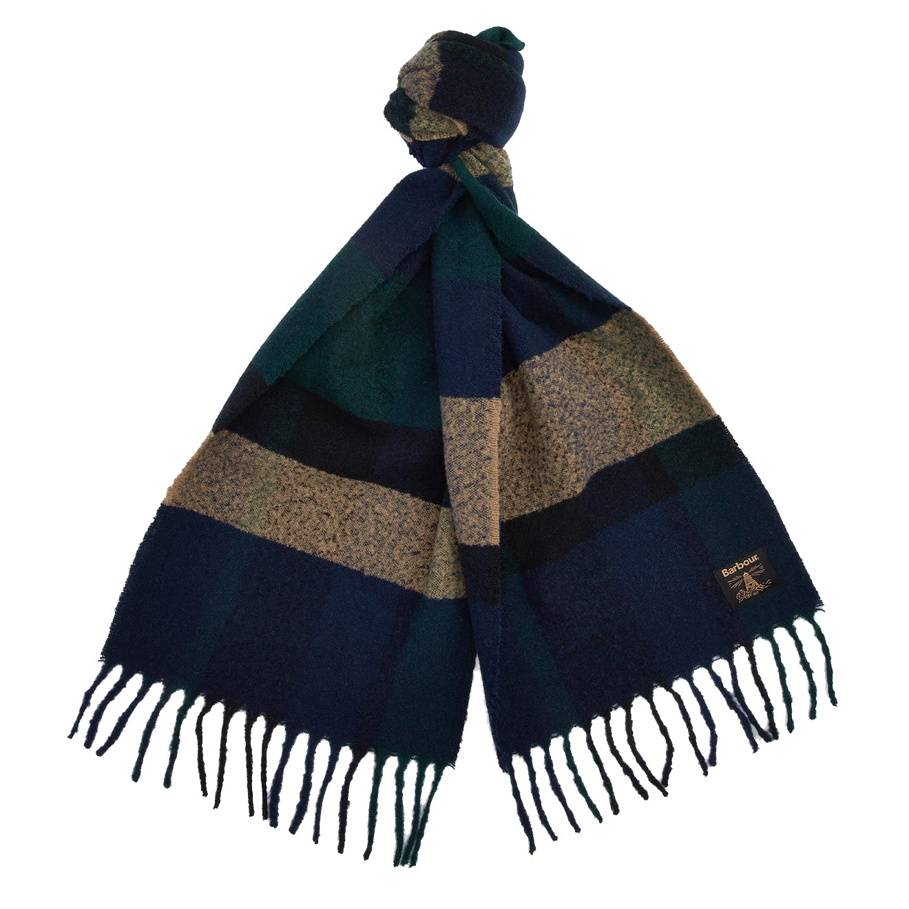 Barbour Westerdale Scarf Green Loch - Parasol Store