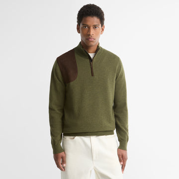 Barbour Whitworth Half Zip Sweater Sage