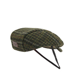 Barbour Wilkin Dog Flat Cap Olive Check