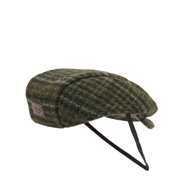 Barbour Wilkin Dog Flat Cap Olive Check
