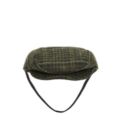 Barbour Wilkin Dog Flat Cap Olive Check