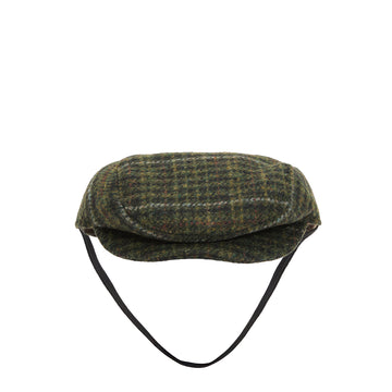 Barbour Wilkin Dog Flat Cap Olive Check