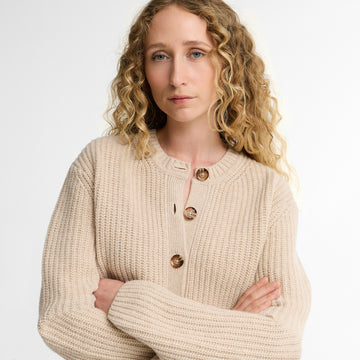 Barbour Womens Adalyn Knitted Cardigan Birch