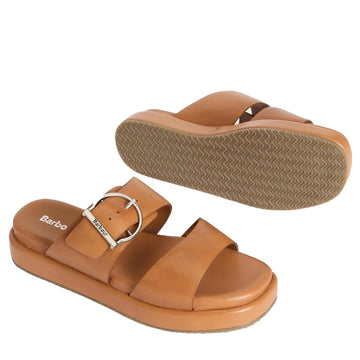 Barbour Womens Adele Sandal Tan - Parasol Store