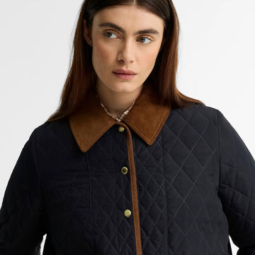 Barbour Womens Ainsdale Quilted Jacket Dark Navy / Ancient