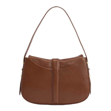 Barbour Womens Alder Leather Sling Bag Brown - Parasol Store