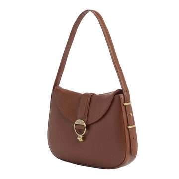 Barbour Womens Alder Leather Sling Bag Brown - Parasol Store