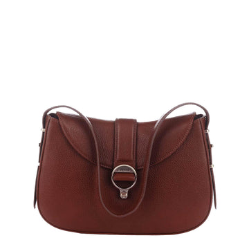 Barbour Womens Alder Leather Sling Bag Brown - Parasol Store