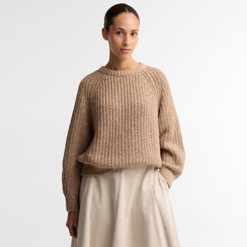 Barbour Womens Alderney Fleck Knitted Jumper Warm Trench